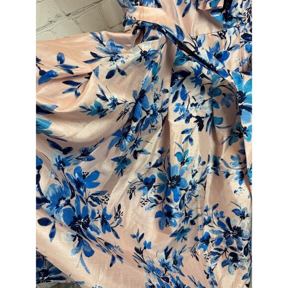 JESSICA HOWARD pink blue floral fit & flare sleeveless dress size 14 NWOT - Picture 5 of 10